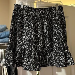 Black patterned skirt
